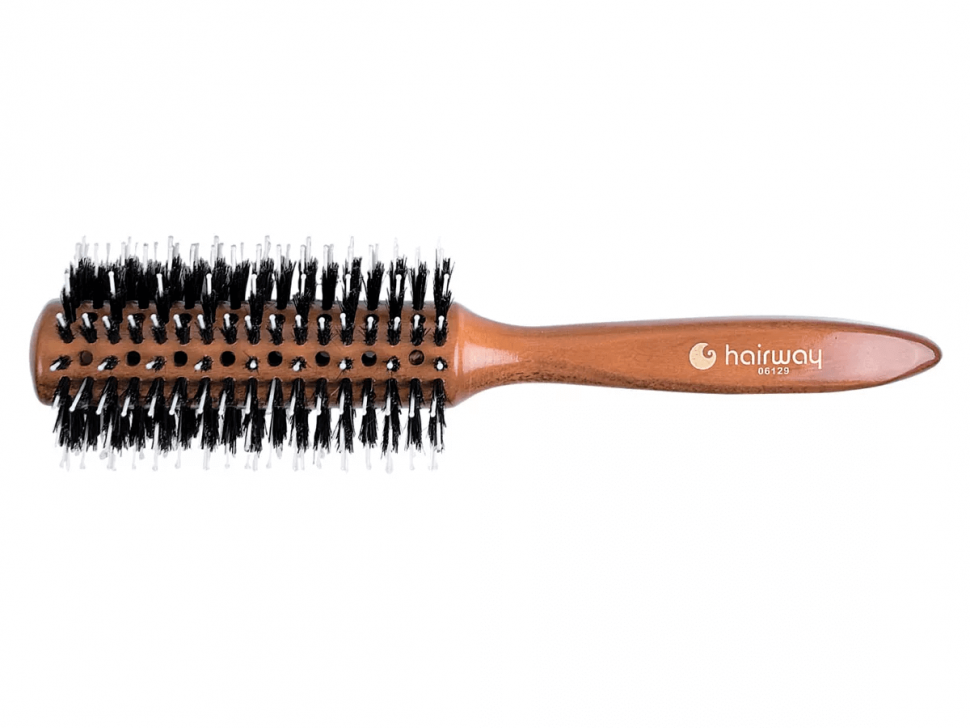 Брашинг Hairway Style на деревянной основе с натуральной щетиной, 28мм 06029