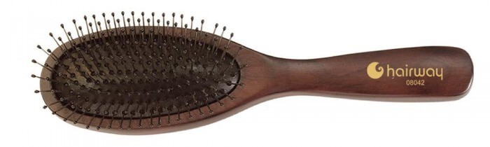 Щетка Hairway Titania деревянная массажная, 9-рядная с металлическими штифтами 1838(08042)