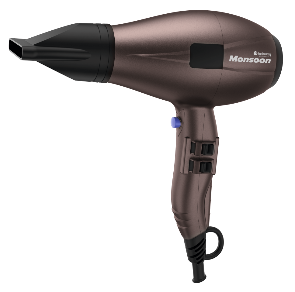 Профессиональный Фен Hairway Monsoon 2400W A028 в комплекте 2 насадки + диффузор 3090