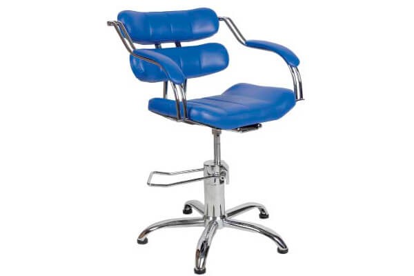 Кресло парикмахерское Hairway "Арина" цвета синий, коричневый, черный 56109