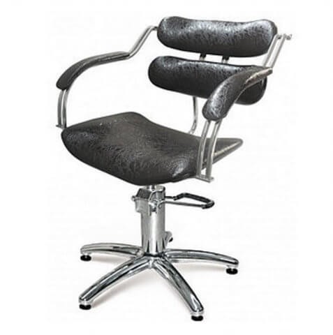 Кресло парикмахерское Hairway "Арина" цвета синий, коричневый, черный 56109