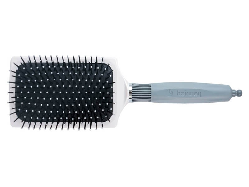 Щетка Hairway Silver Drops 13-рядная с керамико-ионным покрытием, массажная с нейлоновыми штифтами 08242