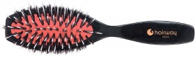 Щетка Hairway Cherry массажная 7-ми рядная, комбинированная, пластиковая основа с нейлоновыми штифтами 08062