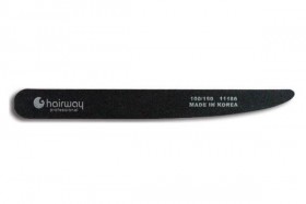 Пилка Hairway, черная 100/180, деревянная основа 11186