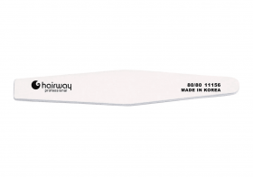 Пилка Hairway ромб, белая 80/80 11156