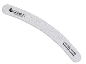 Пилка Hairway бумеранг, зебра 100/100 11158