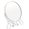 Зеркало Hairway настольное круглое в металлической оправе 110 мм, 13011