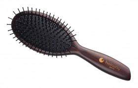 Щетка Hairway Venge 2 11-рядов деревянная с нейлоновой щетиной, овальная малая 08212