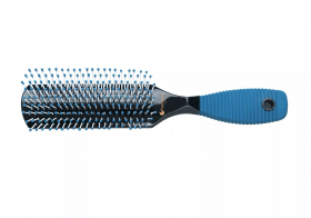 Щетка Hairway Rainbow массажная 9-ти рядная с пластиковой основой металлический штифт 08068