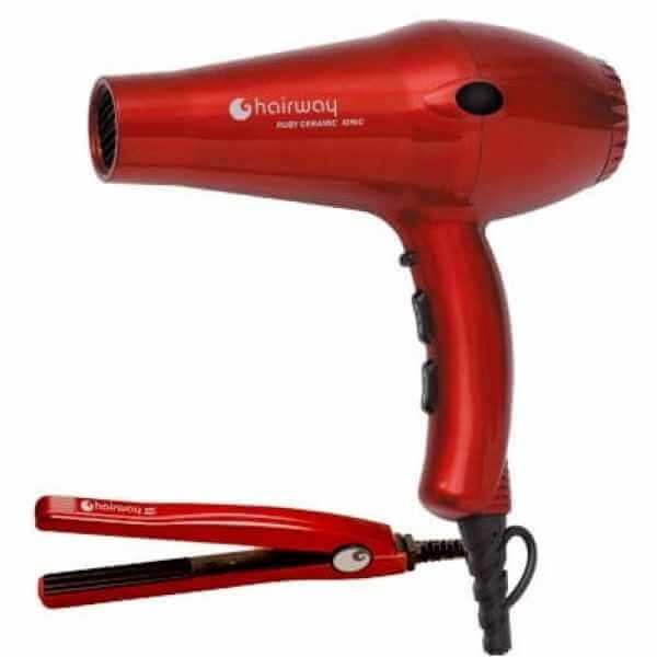 Набор Hairway Фен Ruby Ceramic 2100W + щипцы-гофре HW 65W (03049+04099) 03085