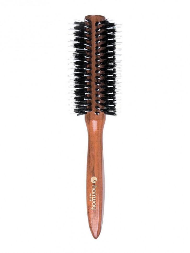 Брашинг Hairway Style на деревянной основе с натуральной щетиной, 22 мм 06028