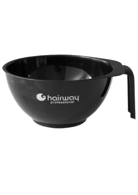 Чаша Hairway для краски с ручкой, 13 см, черная, 450 мл, 15211-02