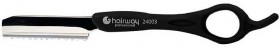 Бритва Hairway филировочная односторонняя черная 24003