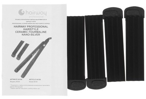 Щипцы-выпрямители Hairway Hairstyle 170W 3 съемные насадки B036 04108