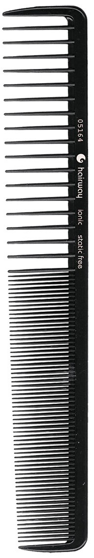 Расческа Hairway 05164 Static Free расческа комбинированная (19.4см, ионная, черный)