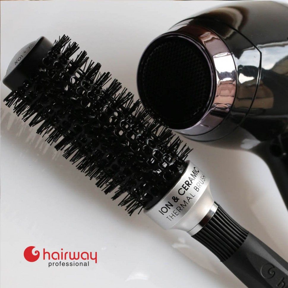 Термобрашинг Hairway Black Ion Ceramic черный 25 мм 07218