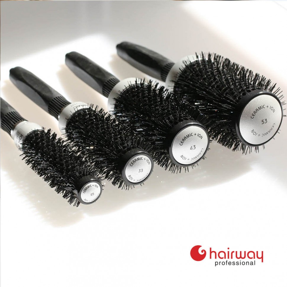 Термобрашинг Hairway Black Ion Ceramic черный 25 мм 07218