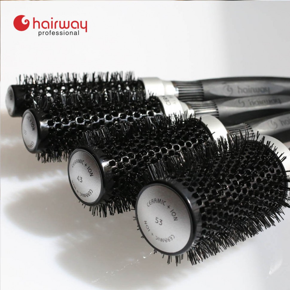 Термобрашинг Hairway Black Ion Ceramic черный 33 мм 07219