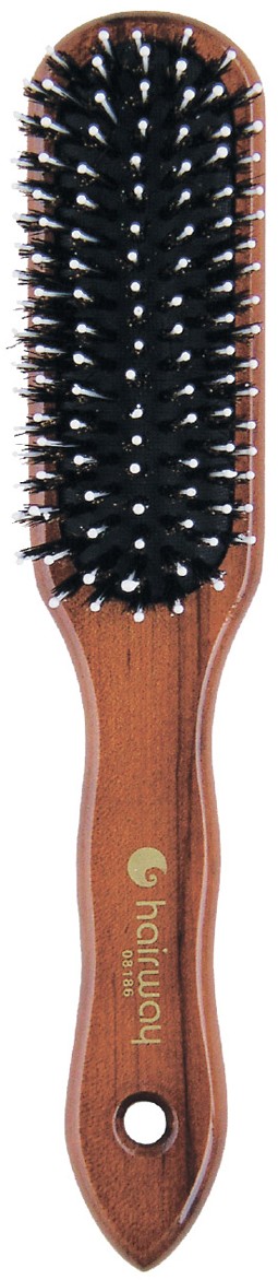 Щетка Hairway 08186 Madam для волос (9 рядов, деревянная, прямоугольная)