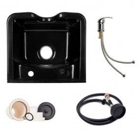 Раковина пластиковая Hairway в комплекте с сантехникой