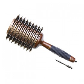 Термобрашинг Hairway Rose Gold деревянный с керамико-ионным покрытием втулки, 65 мм 07259