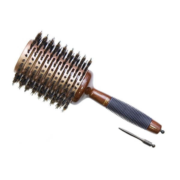 Термобрашинг Hairway Rose Gold деревянный с керамико-ионным покрытием втулки, 65 мм 07259