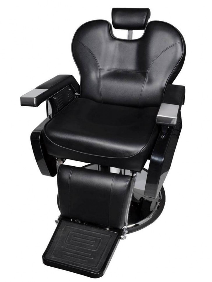 Кресло парикмахерское Hairway "Сатурн" цвет черный крокодил, гладкий 56803