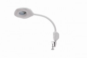 Лампа-лупа Hairway на струбцине увел. 5 и 8 раз, светодиодная, переносная 58001