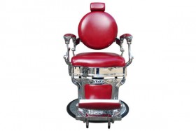 Кресло парикмахерское Hairway &quot;Океан + &quot; цвет красный/чёрный  56778